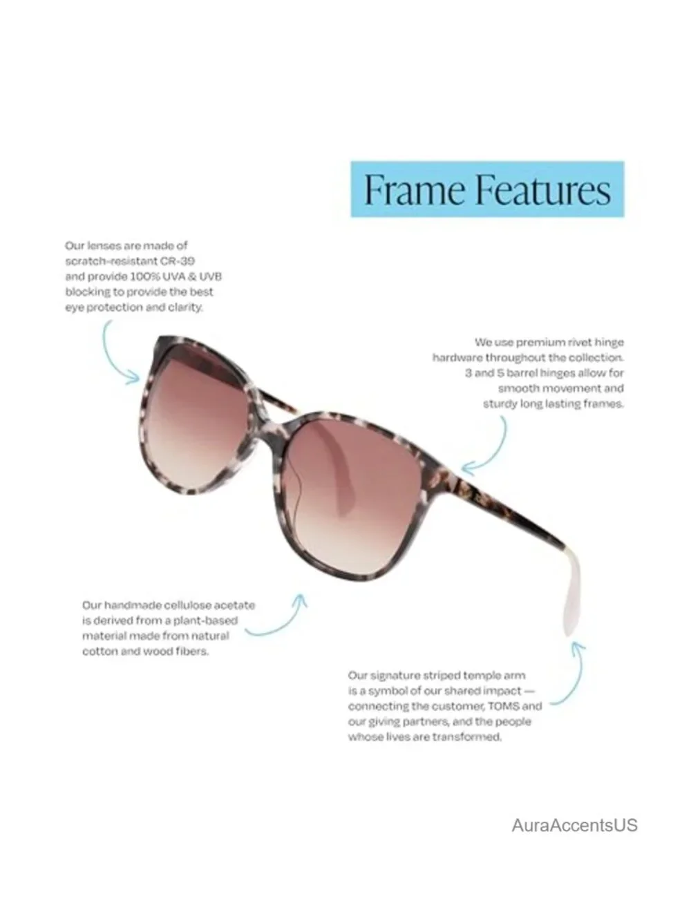 Handmade Acetate Round Sunglasses Full Frame UV Protection Gradient Lens Case